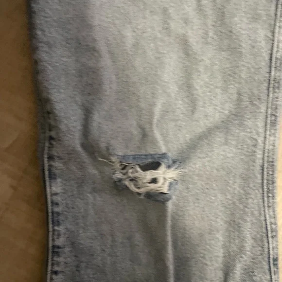 Express two tone destructed flare jeans size 6 - Picture 7 of 12